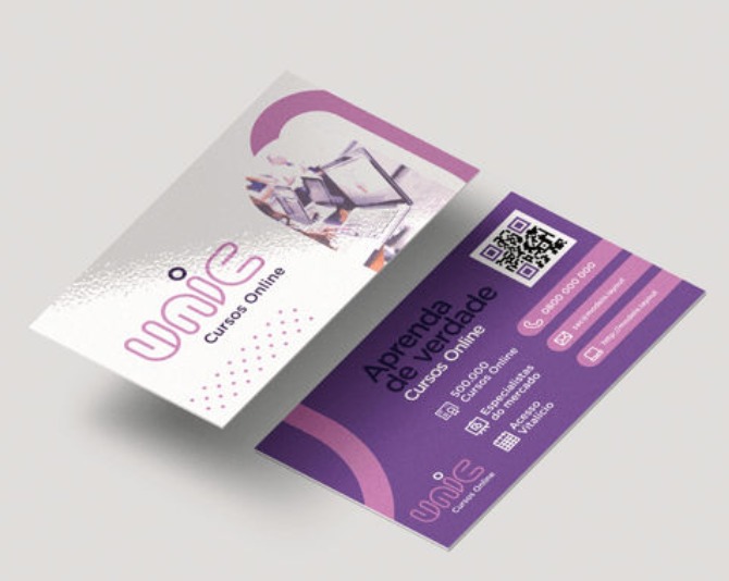 Cartão de Visita em Couché Brilho: